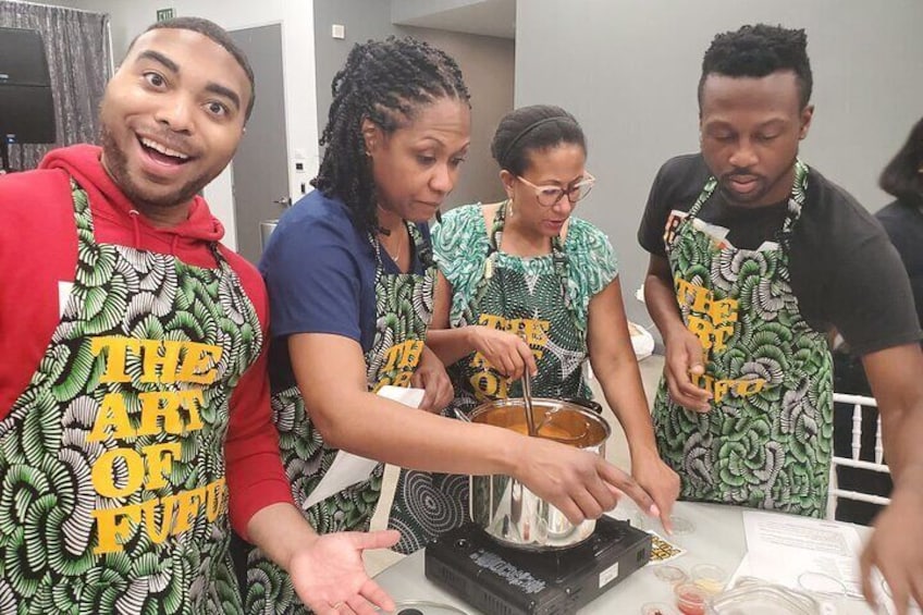 Making Egusi soup