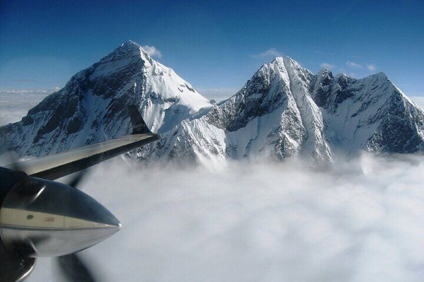 View from window during the flight.