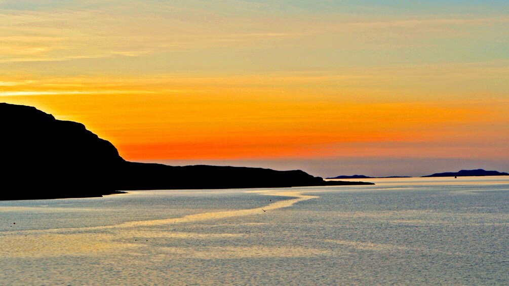 Sunset on the Scottish coast