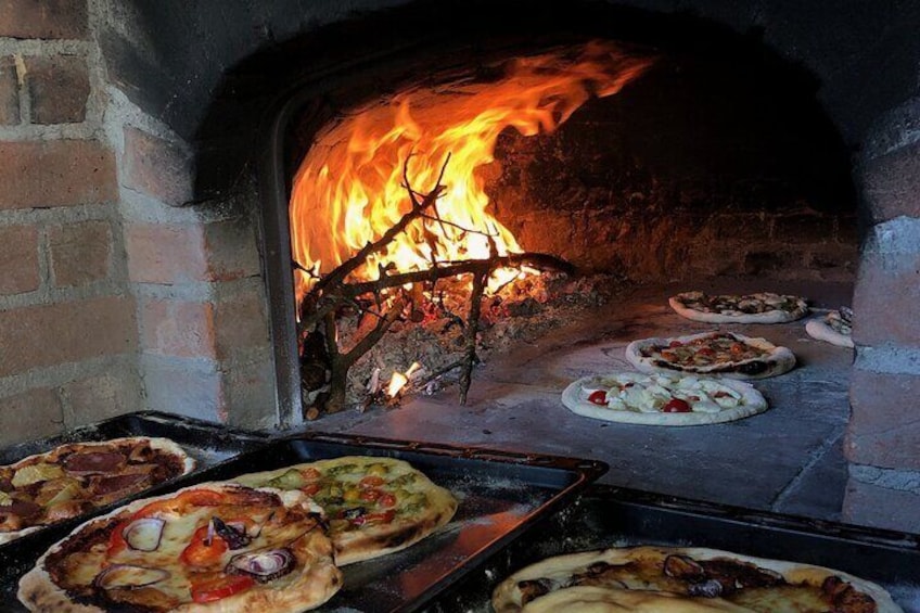 The antique wood fired oven