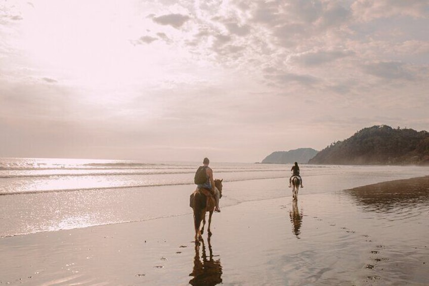 Riding on the beach tour