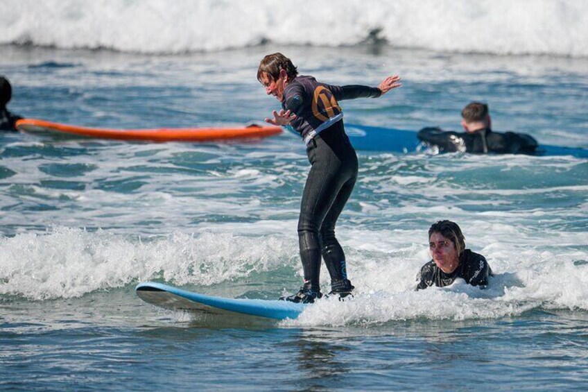 our instructor vicky with Annie (73 years old). Breaking barriers!!