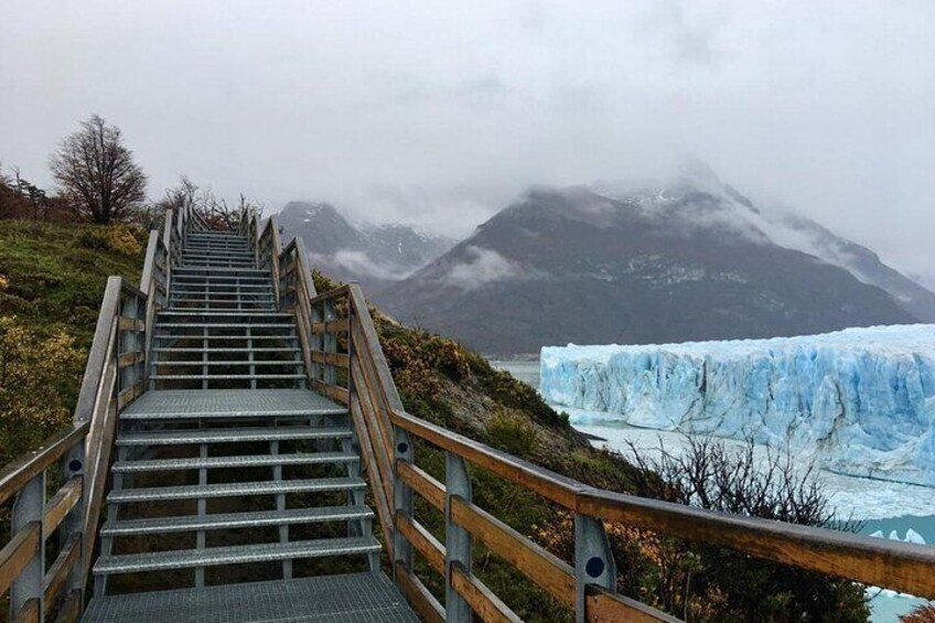 Stairs on the Perito Moreno catwalks