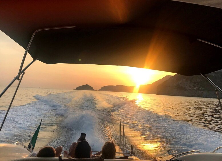 From Sorrento: Capri Private Sunset Boat Tour