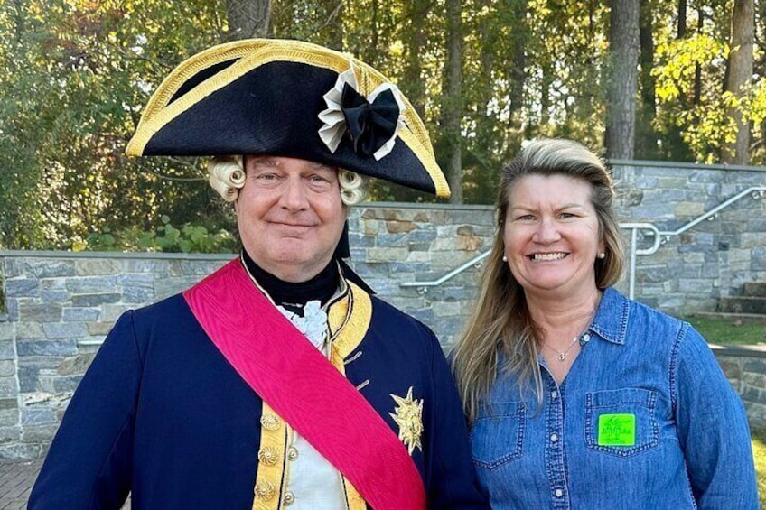 Jean-Baptiste Donatien de Vimeur, comte de Rochambeau at Yorktown to highlight France's determination to help America win our freedom. 