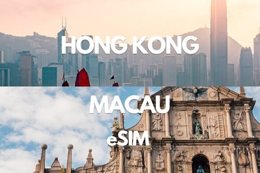 Hong Kong & Macao Data eSIM: 0.5GB/daily to 20GB-30 Days