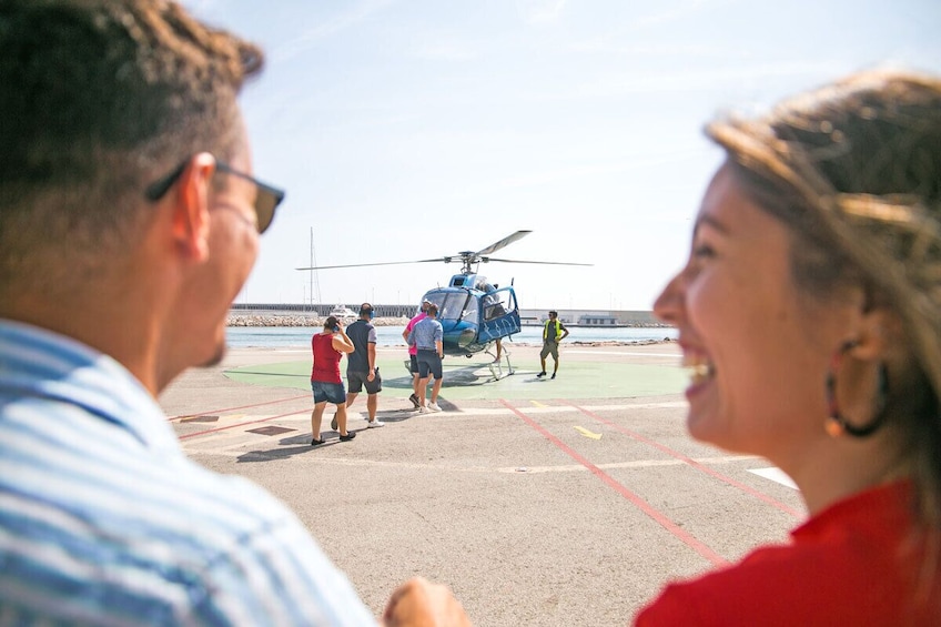 Barcelona Coastline Helicopter Flight 