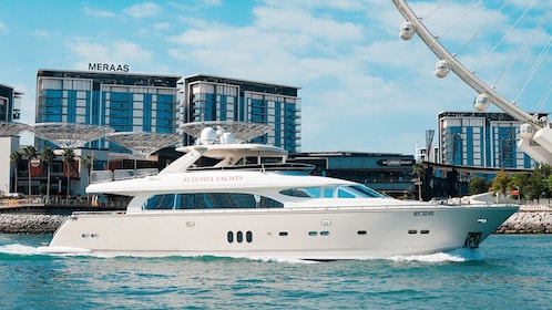 Dubai Harbour Luxury Yacht Tour with BBQ & Drinks