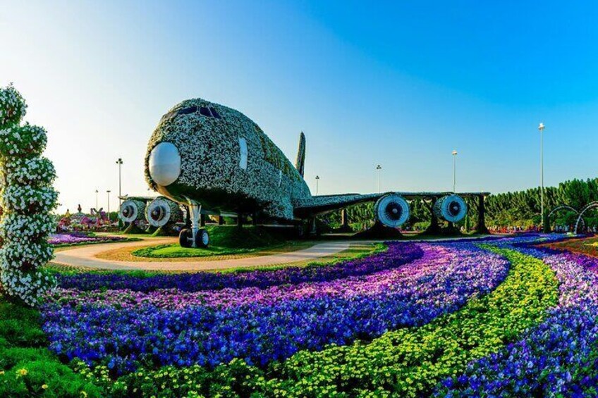 Dubai Miracle Garden & Global Village Tour with Private Transfers