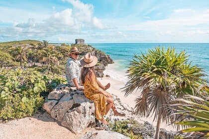 Excursion d'une journée à Tulum : Pyramides + tuba de récif et baignade Cen...