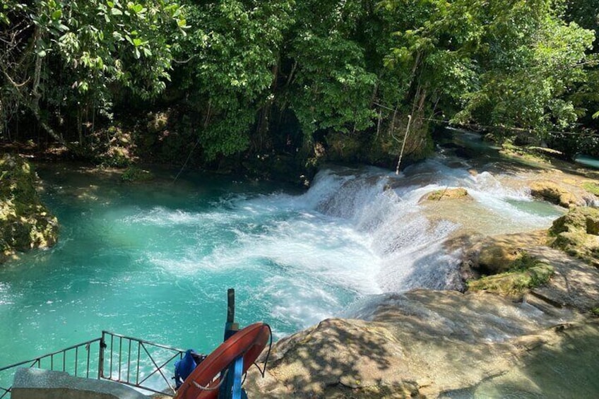 Half-day Rafting Tour in Blue-Hole River and Falls in St. Ann