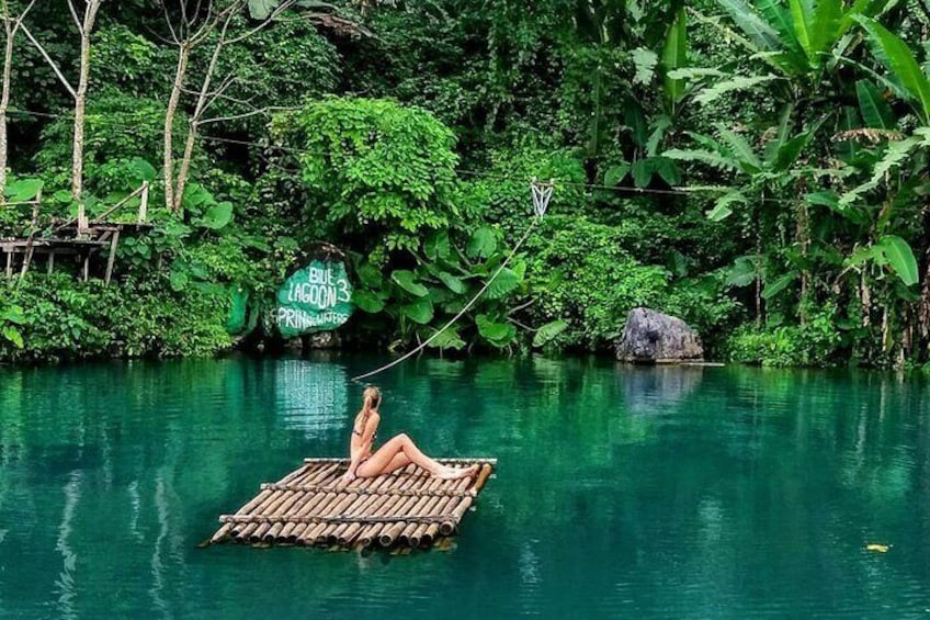 Full-Day Tour in Blue lagoon 3 with Caves and Zipline