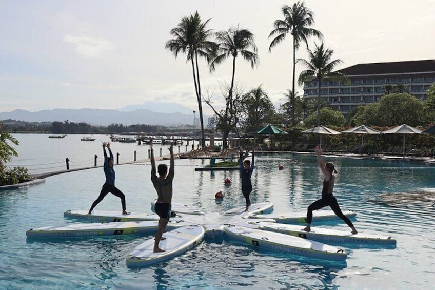 Zen & Splash: Stand-Up Paddleboard (SUP) Yoga in Tanjung Aru