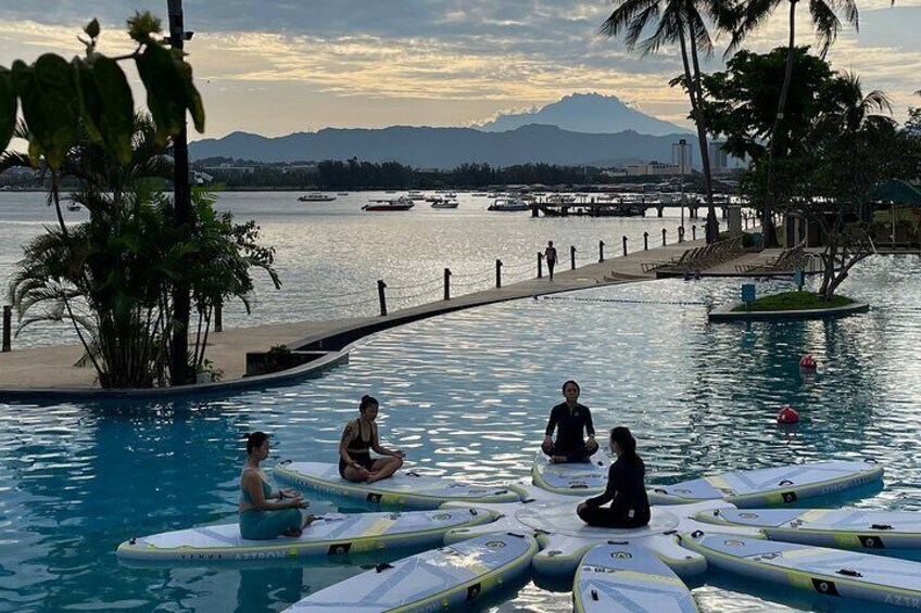 Zen & Splash: Stand-Up Paddleboard (SUP) Yoga in Tanjung Aru