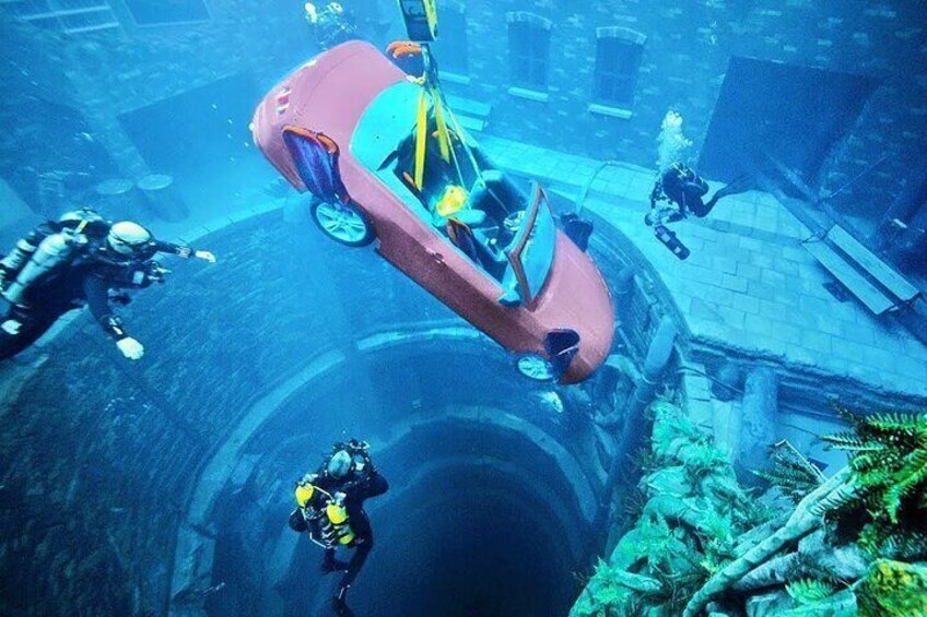 Entrance to Deep Dive Dubai with Pick up and Drop