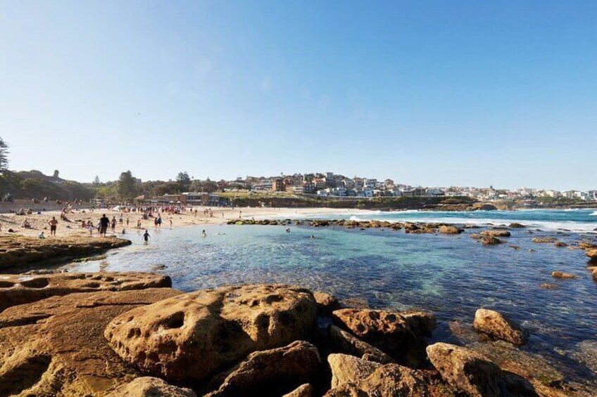 Naturally formed rock pool at Bronte Beach