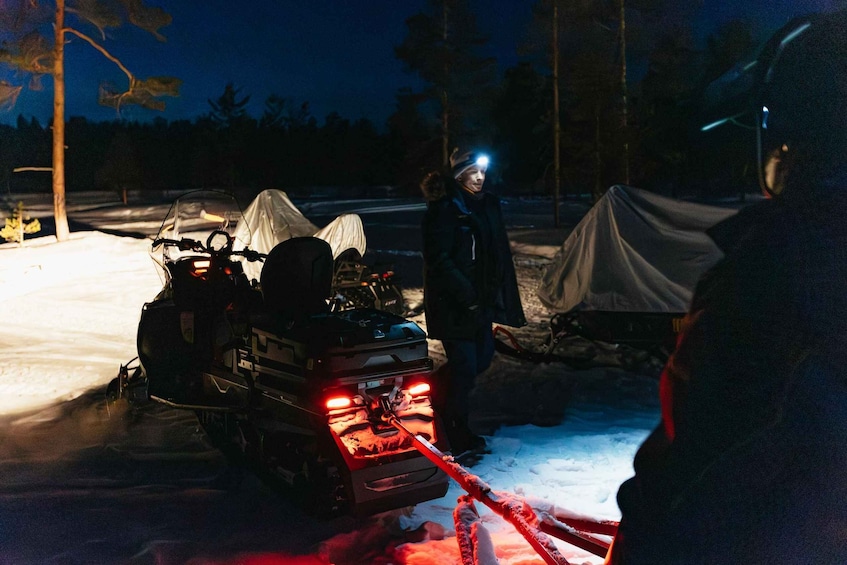 Picture 5 for Activity Rovaniemi: Northern Lights Snowmobile Sledge Ride