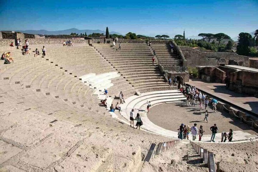 Visit to the Archaeological Excavations of Pompeii from Salerno