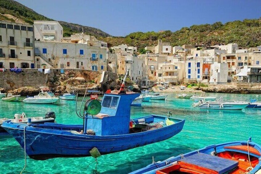 Boat excursion from Trapani to Favignana and Levanzo