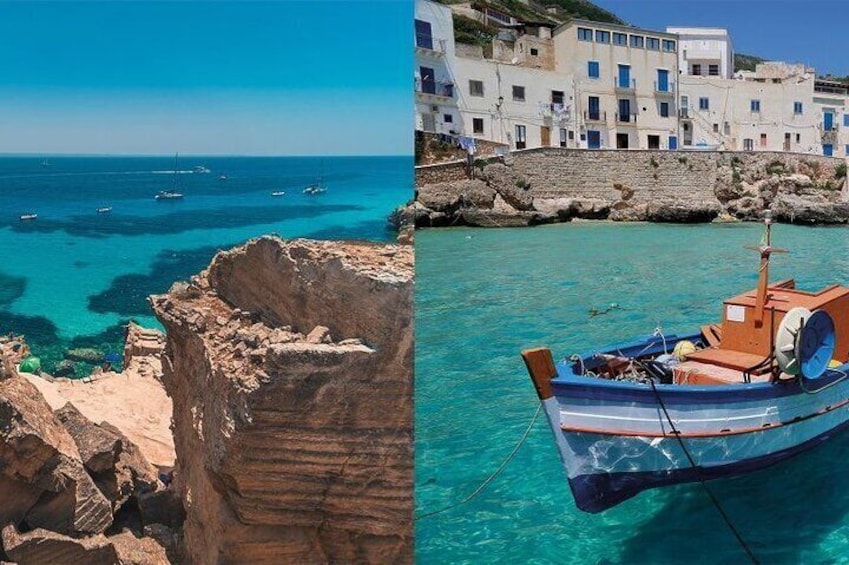 Boat excursion from Trapani to Favignana and Levanzo