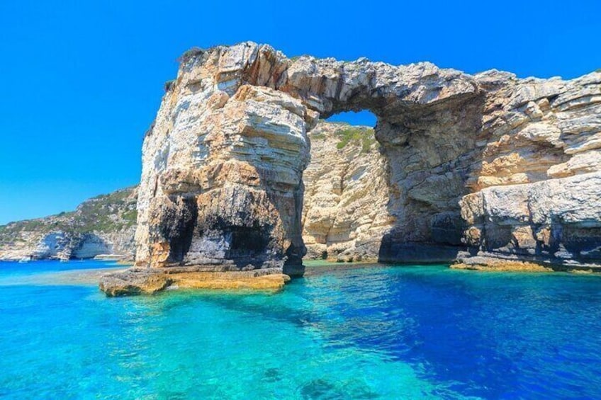 Luxury Private Cruise to Paxos, Antipaxos & Blue Caves with Lunch