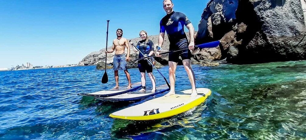 Gran Canaria: Stand-Up Paddle Lesson & Snorkeling Tour