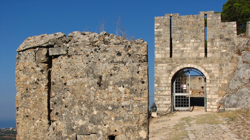Old brick fortress on Kefalonia Island