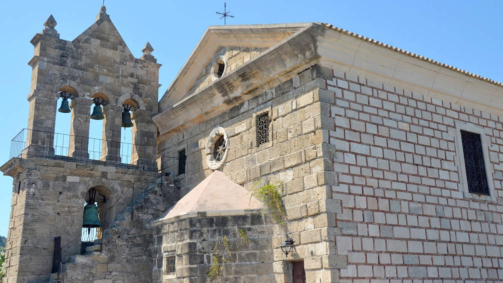 Historic brick church on Zakynthos Island 