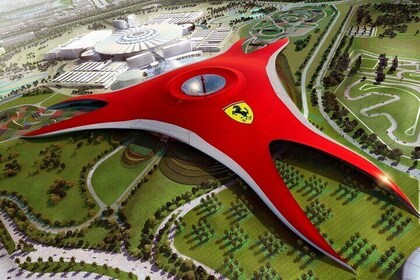 Entrance to Ferrari World with Pick up & Drop Off