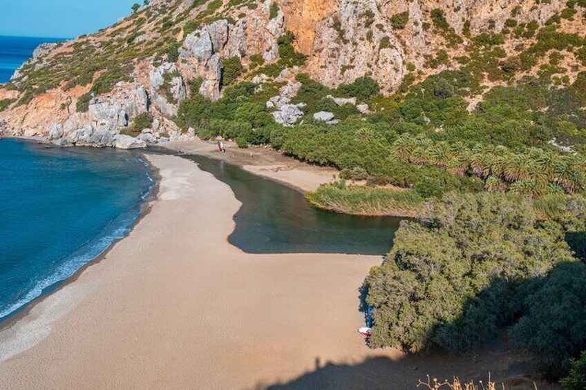 Preveli Beach and Damnoni Beach Full-Day Trip From Chania