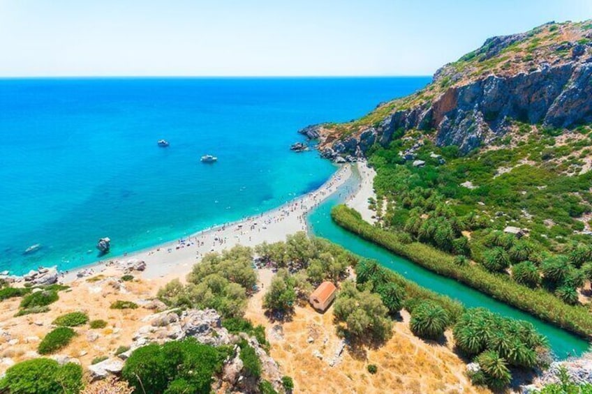 Preveli Beach and Damnoni Beach Full-Day Trip From Chania