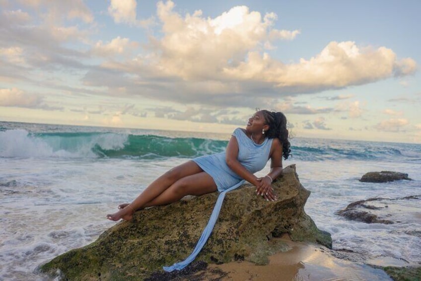 Private Sunny Beach Photo Shoot in San Juan