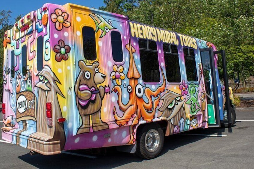 The most colorful and creative tour bus ever!