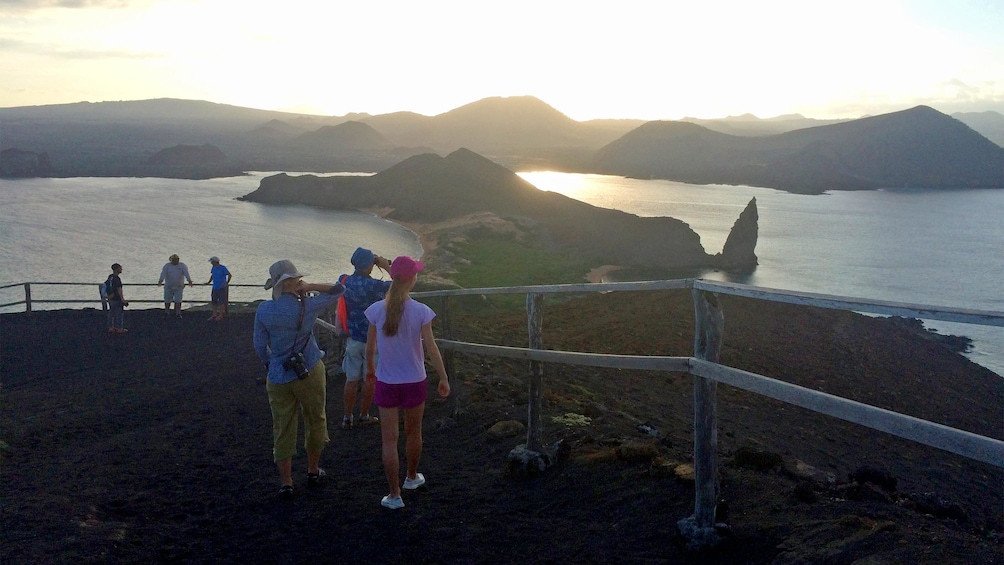 Sunset view on the Galapagos Land Tour