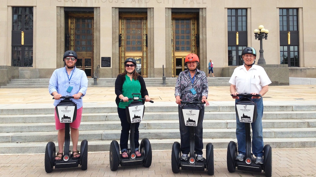 Segway group in front of city hall in Nashville
