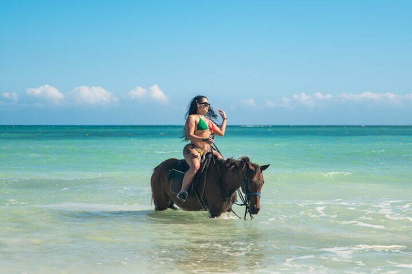Bamboo Rafting With Limestone Massage and Horseback Ride & Swim