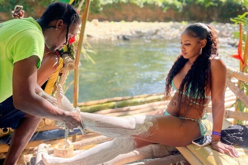Bamboo Rafting With Limestone Massage and Horseback Ride & Swim