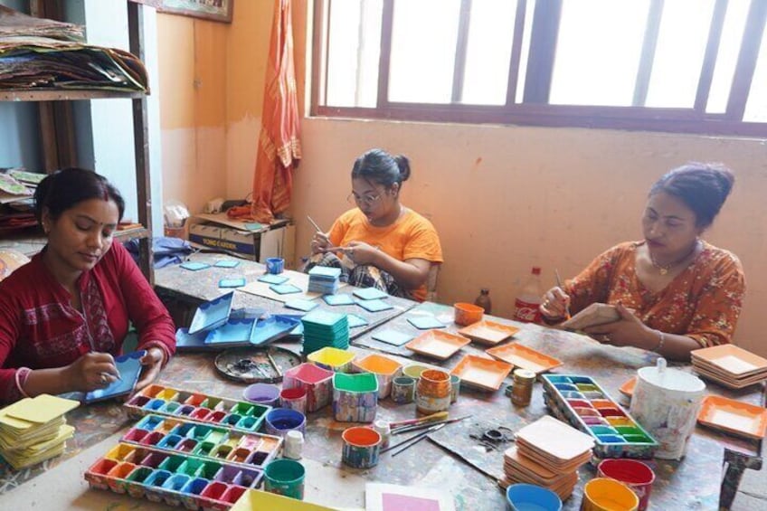 3-Hour Mithila Painting Workshop in Madhyapur Thimi