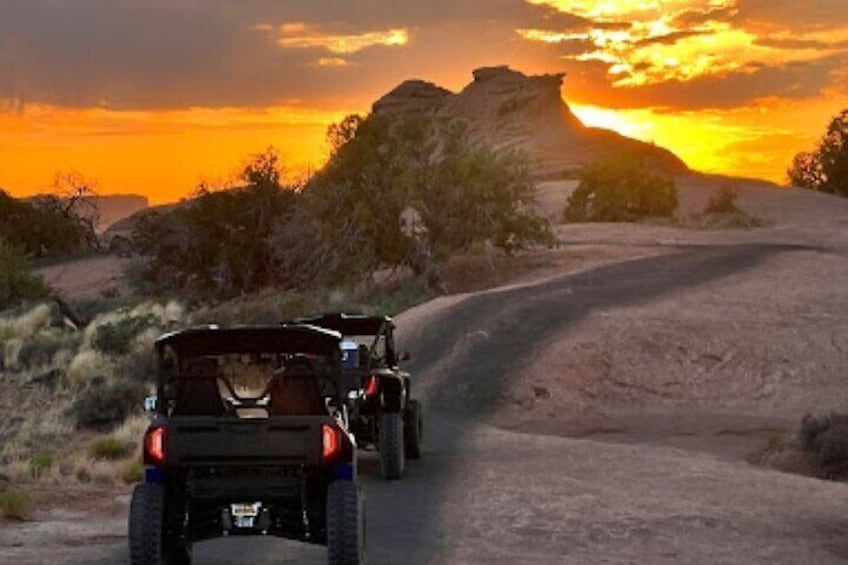 Riding off into the sunset with the CBN crew.