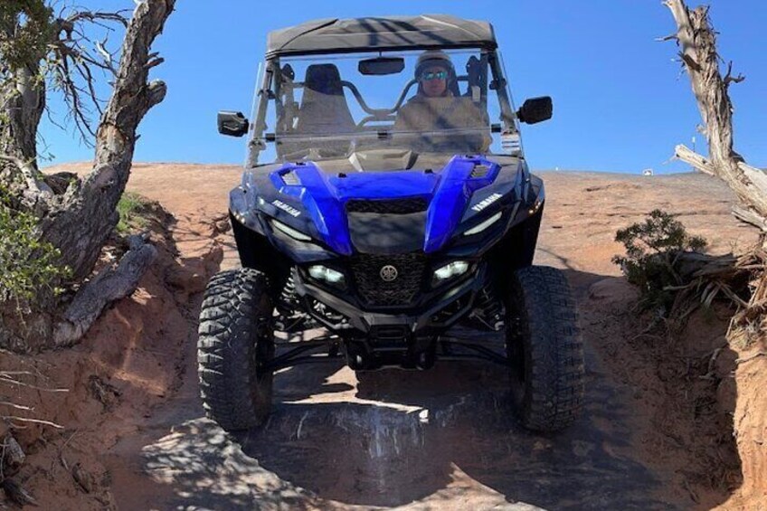 Leave the pavement behind and embrace the wild side! UTVs on slickrock sandstone trails are the perfect recipe for an unforgettable adventure.