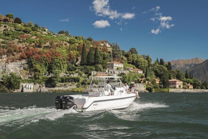 4H Private Boat Tour with Captain on Lake Como 6pax