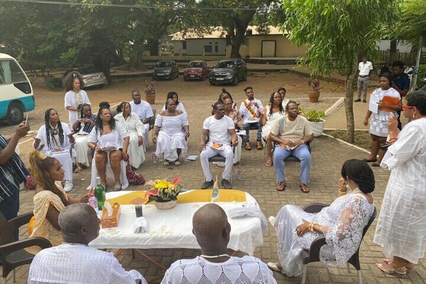 A word of history from the traditional leaders before the naming ceremony