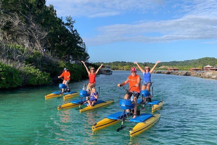 Eco-friendly hydrobike adventure