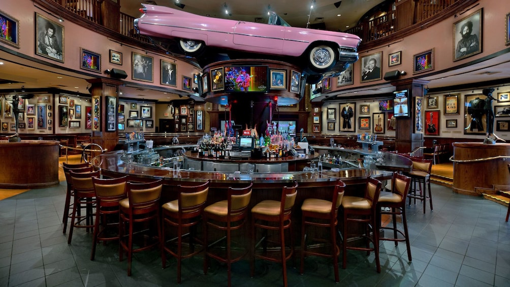 Circle bar at the Hard Rock Cafe in Orlando.