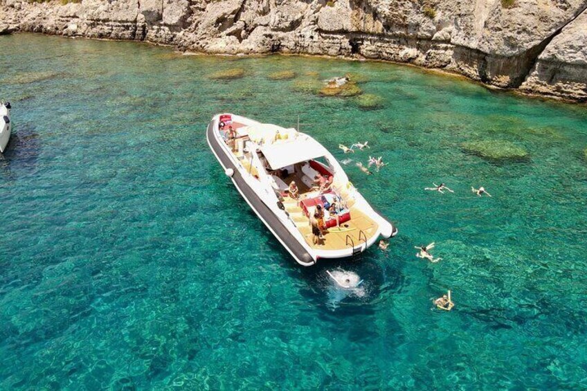 4 Hour Beach Tour with Meal and Unlimited Drinks in Rhodes