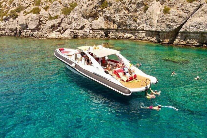 4 Hour Beach Tour with Meal and Unlimited Drinks in Rhodes