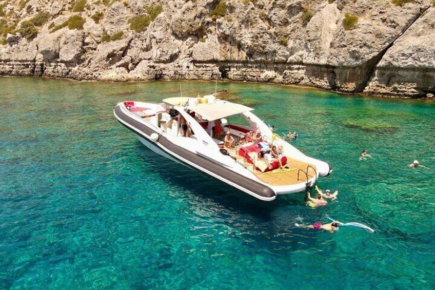 4 Hour Beach Tour with Meal and Unlimited Drinks in Rhodes