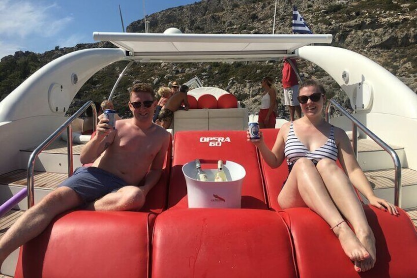 4 Hour Beach Tour with Meal and Unlimited Drinks in Rhodes