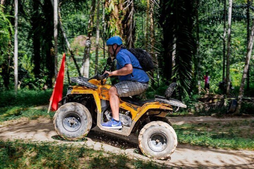 4 hours Tour with Khaolak ATV Quad Bike and Rescued Elephant