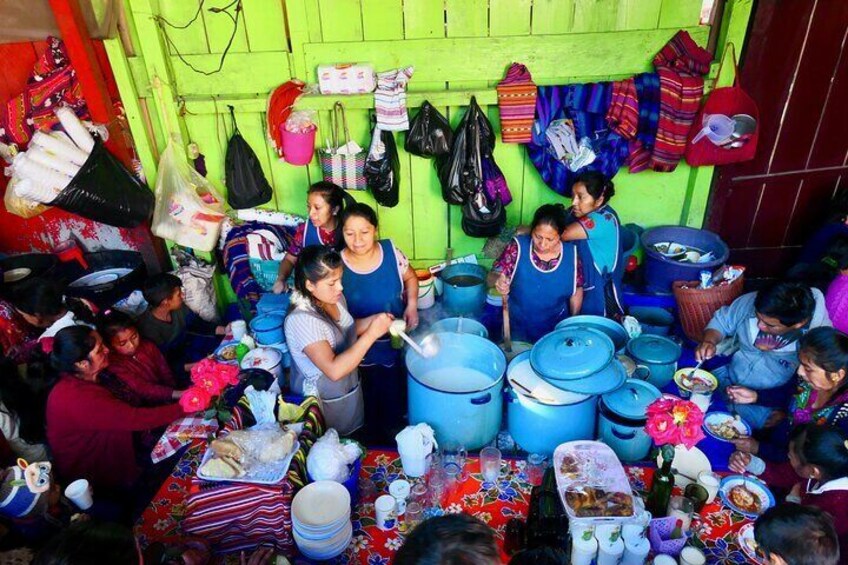 Local food market in Chichicastenango